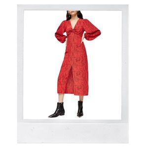 Topshop Scarlet Long Sleeve Dress